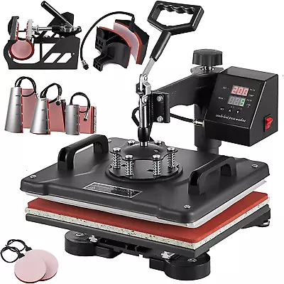 8 In 1 Heat Press Machine 12X15 Inch Combo Swing Away T Shirt Pressing Machine • $267.99