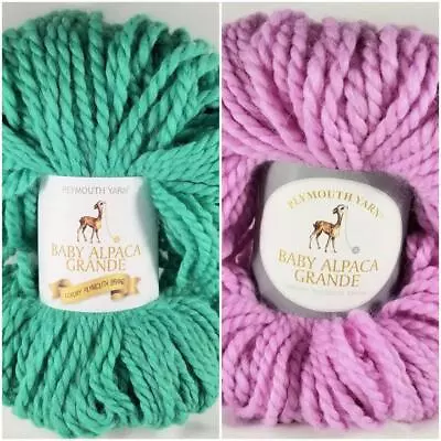 Plymouth Yarn Baby Alpaca Grande 100% Baby Alpaca 110y 100g 3.5oz • $13.90