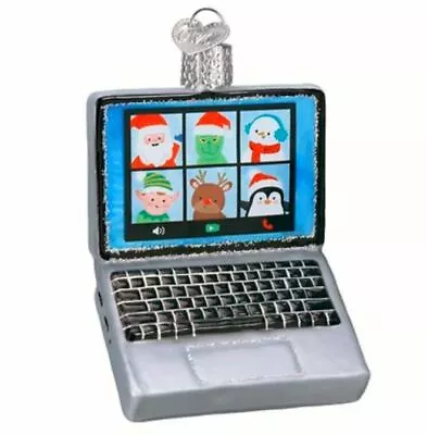 Old World Christmas 4  Glass Virtual Friends Laptop Computer Chat Ornament Decor • $22.49