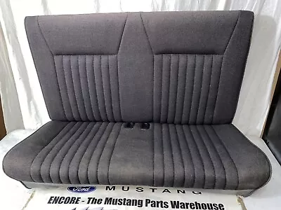 1990-1993 Ford Mustang Convertible Black Tweed Cloth Rear Seat Original Stock￼￼ • $925