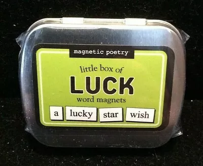 Magnetic Poetry Little Box Of LUCK Word Magnets • $7.95