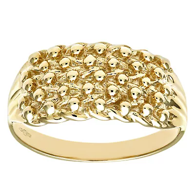 9ct Yellow Gold Mens Keeper Ring 2.9gr By Citerna • £194.95