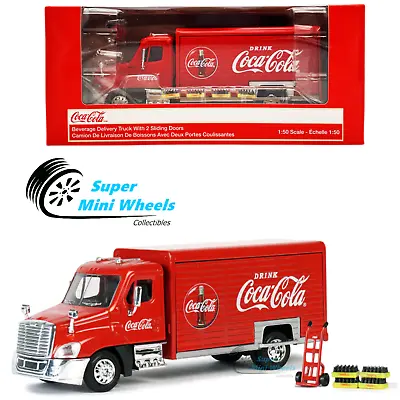 Motor City Classics 1:50 Coca-Cola Beverage Delivery Truck With Accessories • $24.99