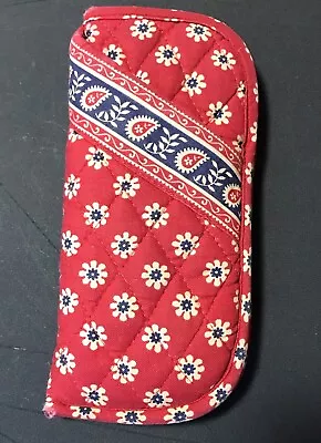 Vintage Vera Bradley  American Red  Soft Eyeglass Case Padded Cotton Made In USA • $13.98