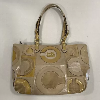 COACH 15748 MIA INLAID C TOTE  NATURAL NWT Retail : USD$398 + TAX • $35