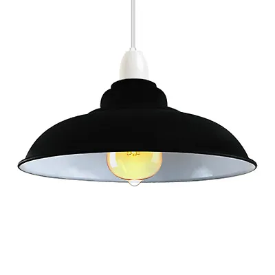 LEDSONE Vintage Lampshade Ceiling Light Shade Easy Fit Pendant Metal Lamp Shades • £13.99