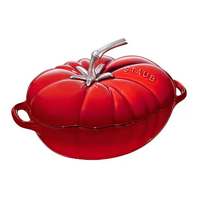 STAUB Cast Iron 3-qt Tomato Cocotte • $269.95