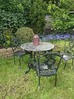 £200 • Buy Vintage Cast Aluminium  4 Chairs With Matching Table.