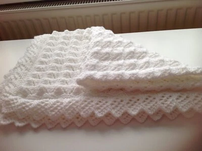 £25 • Buy Handknitted Baby Shawl