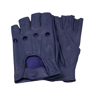 100% Genuine Lambskin Leather Fingerless Driving Gloves Chauffer Swift Wears • $14.99