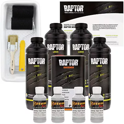 U-POL Raptor Tintable Mesa Gray Spray-On Truck Bed Liner Kit -  4 Liters • $259.99