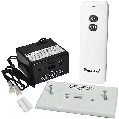 Durablow TR1001 On/Off Gas Fireplace Remote Control (Battery) White  • $72.79