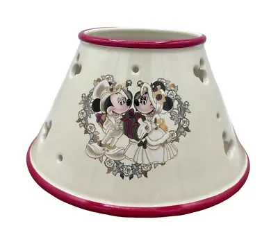Disney Mickey And Minnie Mouse Jar Candle Topper Lamp Shade Wedding Victorian • $28