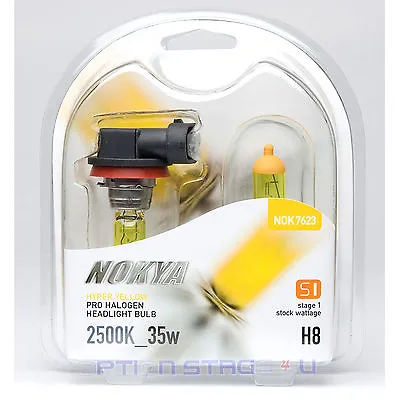 Nokya Hyper Yellow H8 Headlight Fog Light Bulb 2500K Stage 1 • $18.95