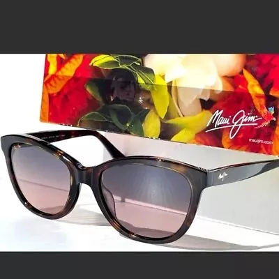 NEW! Maui Jim Canna RS769-10 Dark Tortoise Maui Rose Polarized Sunglasses • $188.88