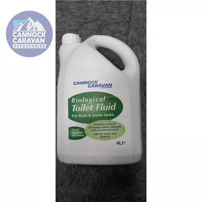 Cannock Caravan Accessories  Bio Organic  4L Toilet Fluid Made By Elsan  • £18.99