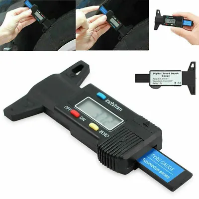 1PC LCD Display Digital Tread Depth Gauge High Accuracy Tire Thread Tester Ruler • $10.35