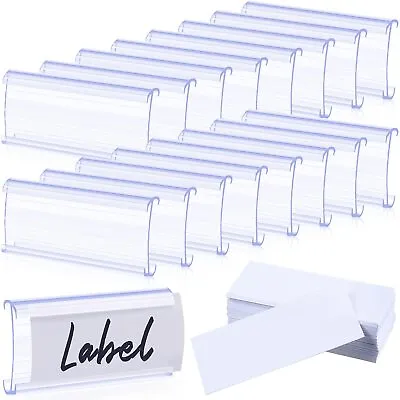 200 Pieces Wire Shelf Label Holders Holder Plastic Tags For...  • $49.17