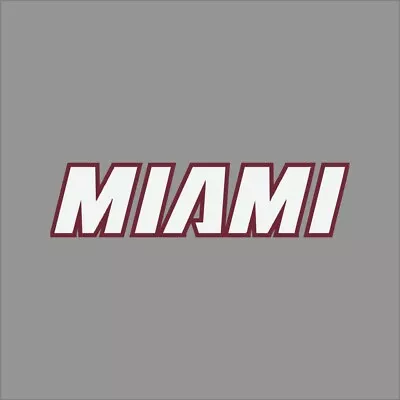 Miami Heat #5 NBA Team Pro Sports Vinyl Sticker Decal Car Window Wall • $6.41