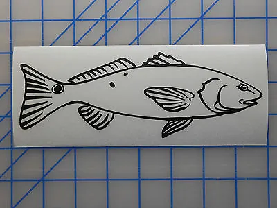 Red Drum Decal Sticker 7.5  11  Inshore Fish Flats Redfish Saltwater Game Lure • $3.49