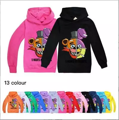 $22.77 • Buy Five Nights At Freddy's FNAF Horror Hoodie Long Sleeve Pullover Youtube Jumper