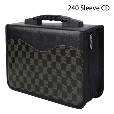 $20.59 • Buy 240 Disc CD DVD Organizer Holder Storage Case Binder Bag Wallet Album Media US