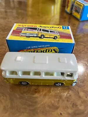 MATCHBOX SUPERFAST #12 SETRA COACH BUS GOLD W/Box New Old Stock • $45