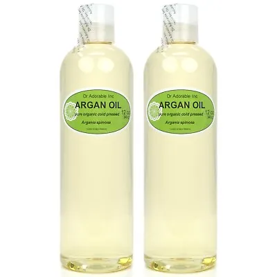 Pure Organic Argan Oil For Skin Hair Face&Nails Comes With A Sprayer Or A Cap ! • $18.29