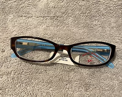 Hello Kitty Girl's Eyeglass Frames HK22547-1 Torte/Blue Flower 47-16-125 NWT $54 • $12.99