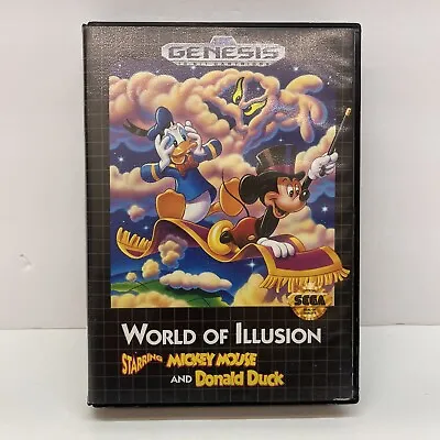 World Of Illusion Starring Mickey Mouse And Donald Duck (Sega Genesis) No Manual • $29.99