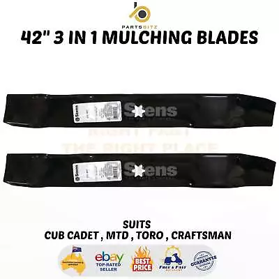 German Made 42  Blade Set To Fit Selected Mtd Ride On Mower 942-0647 742-04126 • $52.50