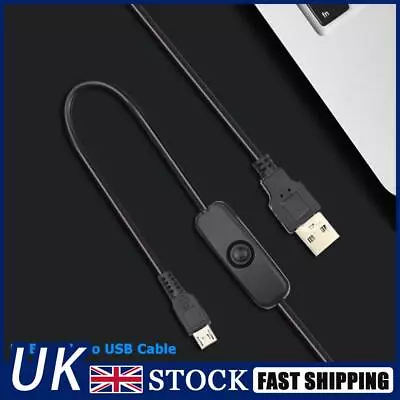 USB To Micro USB Cable On/Off Switch Charger Power Supply Cord For Raspberry Pi • £5.59