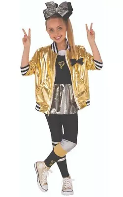 Licensed Jojo Siwa Dance Outfit Child Girls Gold Jacket Fancy Dress Costume • $59.99