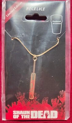 £12.95 • Buy Shaun Of The Dead Limited Edition Cricket Bat Necklace (Unisex)