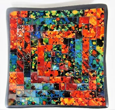 Mosaic Plates Serving Or Decorative Dish Home Decor  C1 • $22.95