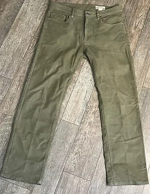 ORVIS Stretch Tech Moleskin 5 Pocket Pants Men’s Green Cotton 38x32 Fly Fishing • $42.49