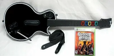 XBox 360 Guitar Hero III 3 Legends Of Rock BUNDLE Wireless Guitar Video Game SET • $274.42