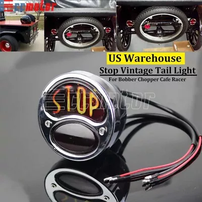 Chrome Rear Stop Vintage Brake Tail Light Lamp For 28-31 Ford Model A Taillight • $32.99