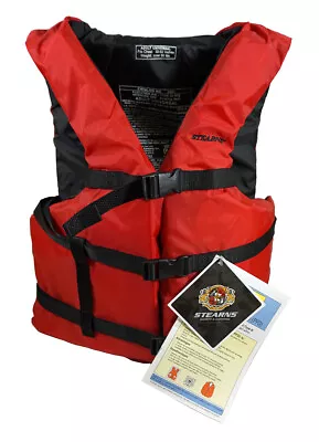 Stearns Adult PFD Personal Flotation Device / Life Jacket - For Chest 30  To 52  • $29.99