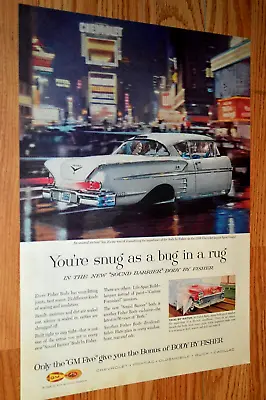 $14.99 • Buy 1958 Chevy Impala Sport Coupe Original Large Vintage Advertisement Print Ad 58