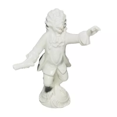 Vtg Meissen Style  Monkey Band  Figurine White Porcelain Clutching Sheet Music • $35.99