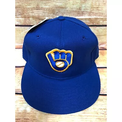 NWT NOS Vintage New Era Milwaukee Brewers Pro Model Fitted Hat Cap (a57) • $19.99