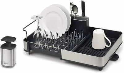 $88.88 • Buy NEW 2Pc Joseph Joseph Dishrack Set With Soap Dispenser Drying Dish Rack