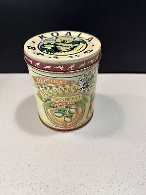 Vintage Koala Brand Macadamia Shortbread Tin 13cm • $13.80