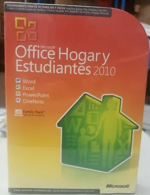 Microsoft Office 2010 Hogar Y Estudiante ESPAÑOL - Family Pack X3 DISC CD - READ • $37