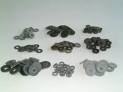 M7 Rubber Washers 7mm I/D To 8mm I/D- 12 Different Sizes Various Quantities • £2.15