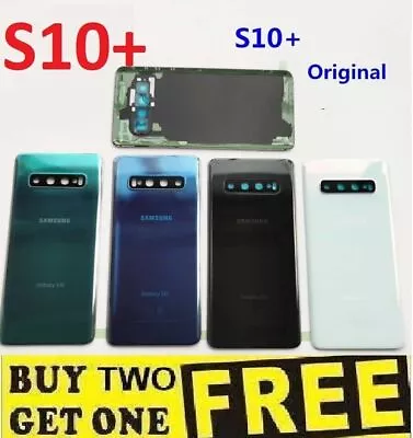 Fits Genuine Samsung Galaxy S10 PLUS G975F Back Glass Battery Cover Camera LENS • £8.99