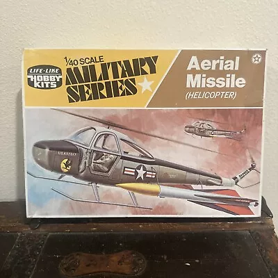 Vintage Aerial Missile Helicopter Military Series Hobby Kit Life-Like Hobby Kits • $42