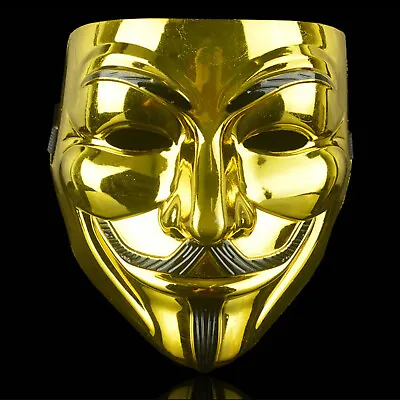 Anonymous Hacker Face Mask V For Vendetta Guy Halloween Fancy Dress Masquerade • £5.69