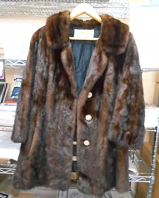 Vintage  Mortons Womens  Brown Mink Fur Coat • $50